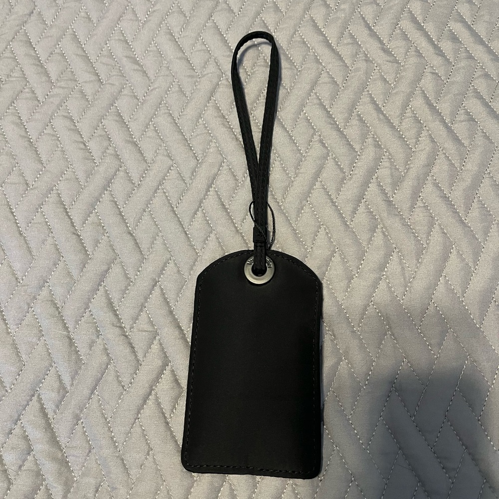 Vera Bradley Black Luggage Tag with Strap